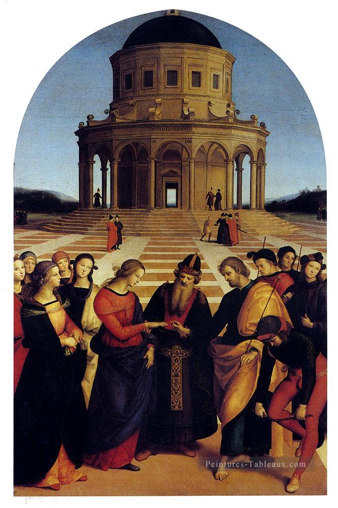 Mariage de la Vierge Renaissance Raphaël Peintures à l'huile